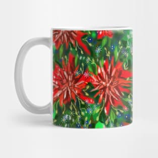 Red flowers Mug